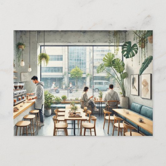 カフェ（台北） ポストカード (正面)