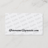 カフェ 名刺 (裏面)