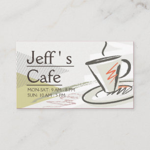 カフェ/喫茶店 名刺