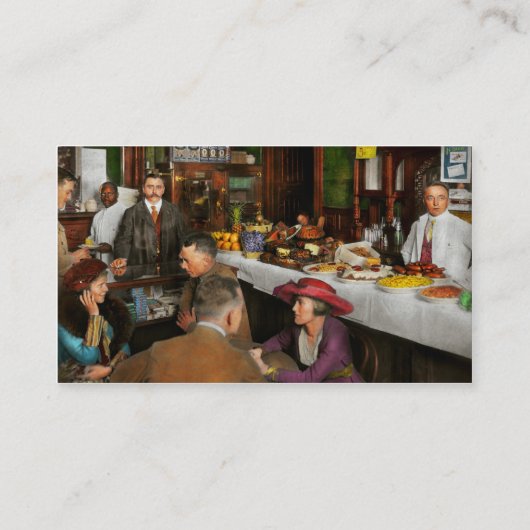 カフェ – 誘惑1915 名刺 (裏面)