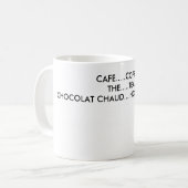 カフェ........ COFFEETHE ....... TEACHOCOLAT CHAUD .. コーヒーマグカップ (正面左)