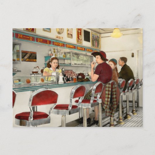 カフェ- The local hangout 1941 ポストカード (正面)