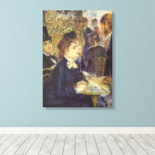 カフェbyピエールルノアール、ヴィンテージ印象主義 キャンバスプリント (インサイチュ (ウッドフロア))