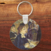カフェbyピエールルノアール、ヴィンテージ印象主義 キーホルダー (正面)