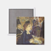 カフェbyピエールルノアール、ヴィンテージ印象主義 マグネット (正面/裏面)