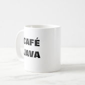 カフェJAVAマグカップ コーヒーマグカップ (正面左)