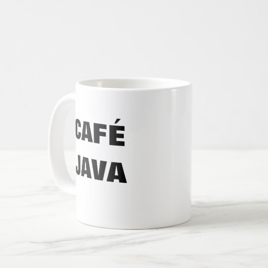 カフェJAVAマグカップ コーヒーマグカップ (正面左)
