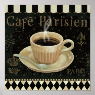 カフェParisien ポスター