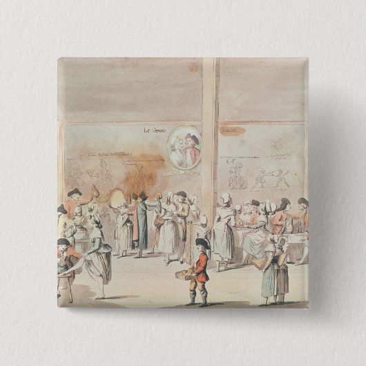 カフェRamponneau 缶バッジ (正面)