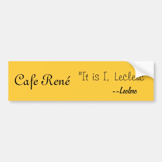カフェRené バンパーステッカー (正面)