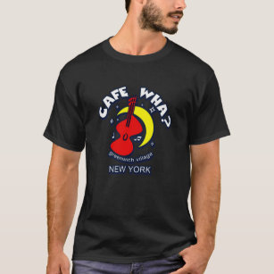 カフェWHA THE NEW YORK CITYフォークミュージックシーン Tシャツ