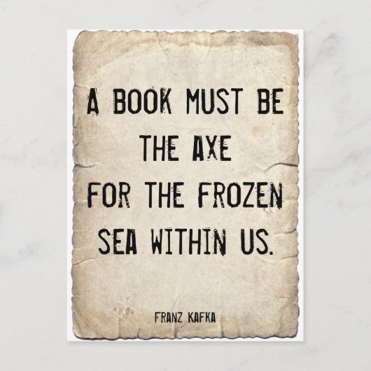 カフカ引用文オンブックス ポストカード (正面)