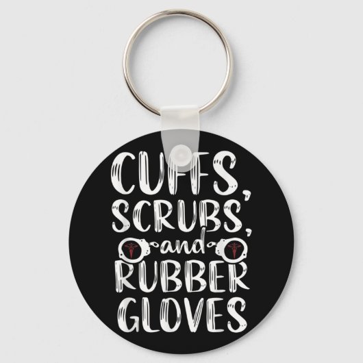 カフス矯正ナースRN刑務所看護医療 キーホルダー (正面)