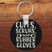 カフス矯正ナースRN刑務所看護医療 キーホルダー (正面)