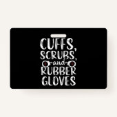 カフス矯正ナースRN刑務所看護医療 バッジ (正面)