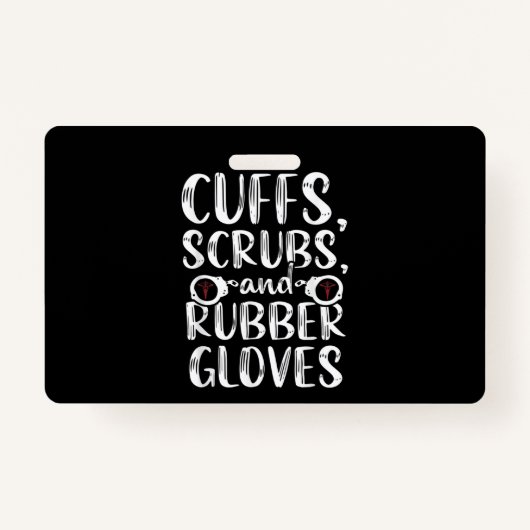 カフス矯正ナースRN刑務所看護医療 バッジ (正面)