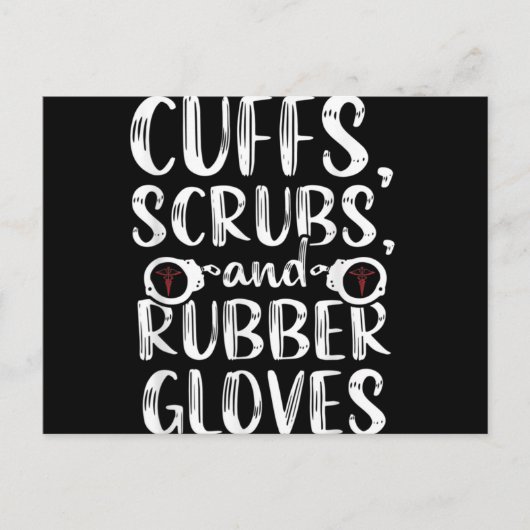 カフス矯正ナースRN刑務所看護医療 ポストカード (正面)