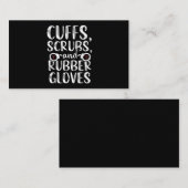 カフス矯正ナースRN刑務所看護医療 名刺 (正面/裏面)