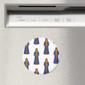 カフタンのモロッコ女性パターン マグネット (インサイチュ (食洗機))