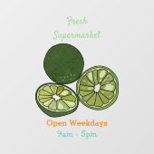 カフフィアライム漫画イラストレーション ウィンドウサイン (シート)