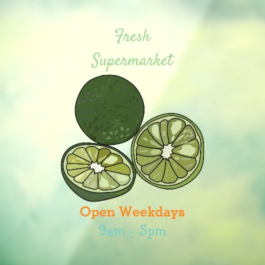 カフフィアライム漫画イラストレーション ウィンドウサイン (シート3)