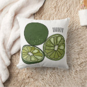 カフフィアライム漫画イラストレーション クッション (ブランケット)