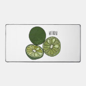 カフフィアライム漫画イラストレーション デスクマット (正面)