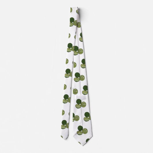 カフフィアライム漫画イラストレーション ネクタイ (裏面)