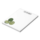 カフフィアライム漫画イラストレーション ノートパッド (回転)