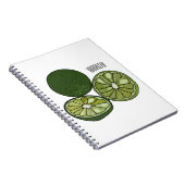 カフフィアライム漫画イラストレーション ノートブック (右側)