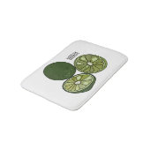 カフフィアライム漫画イラストレーション バスマット (アングル)