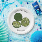 カフフィアライム漫画イラストレーション ペーパープレート (パーティー)