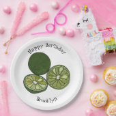 カフフィアライム漫画イラストレーション ペーパープレート (パーティー)