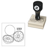 カフフィアライム漫画イラストレーション ラバースタンプ (押印)