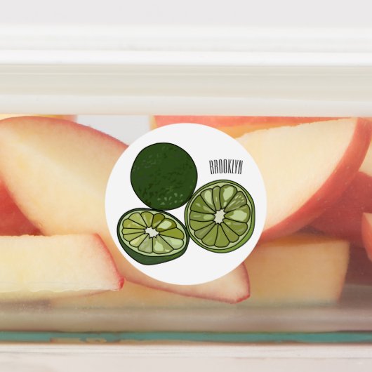 カフフィアライム漫画イラストレーション ラベル (貼付)