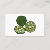 カフフィアライム漫画イラストレーション 名刺 (裏面)