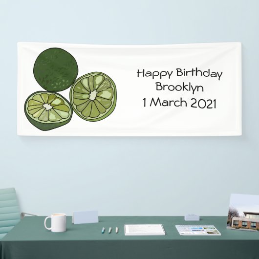 カフフィアライム漫画イラストレーション 横断幕 (トレードショー)