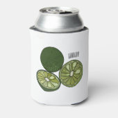 カフフィアライム漫画イラストレーション 缶クーラー (缶裏面)