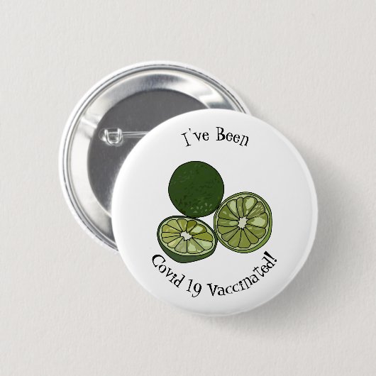 カフフィアライム漫画イラストレーション 缶バッジ (正面&裏面)