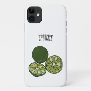 カフフィアライム漫画イラストレーション iPhone 11 ケース