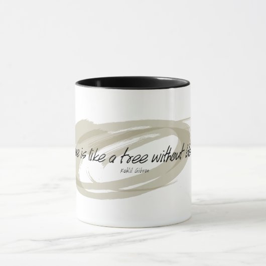 カフリルジブランライフイブノーラブ引用文 マグカップ (中央)