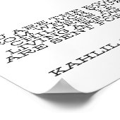 カフリル・ジブランやる気を起こさせるポスター ポスター (角)