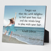 カフリル・ジブラン風 フォトプラーク (側面)