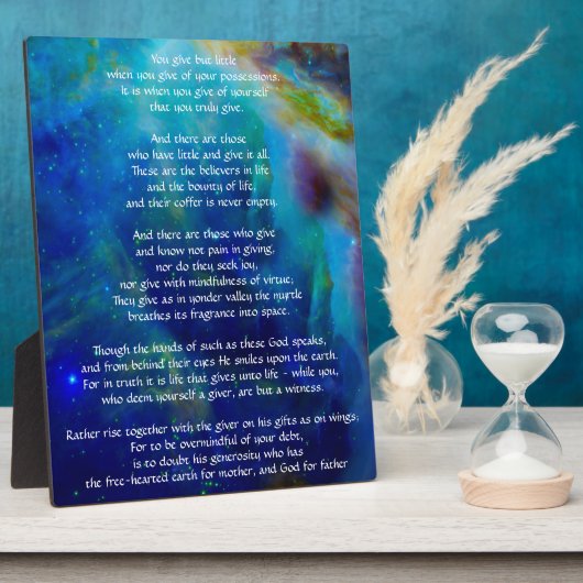 カフリル・ジブ与えラン フォトプラーク (側面)