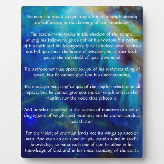 カフリル・ジブ教えラン フォトプラーク (正面)