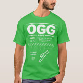 カフルイ空港OGG Tシャツ (正面)