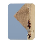 カフレのピラミッドと戦車のポスカの列 マグネット (縦)