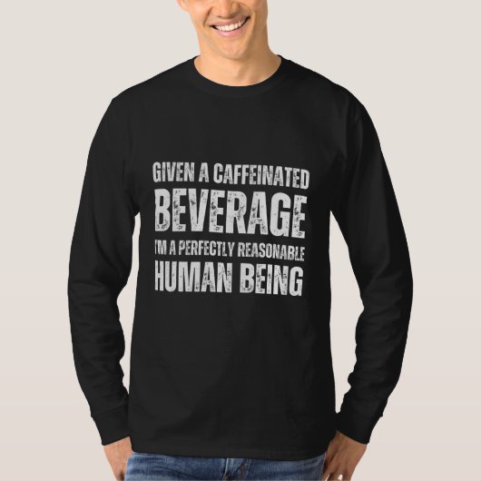 カフ与えィー入り飲料 Tシャツ (正面)