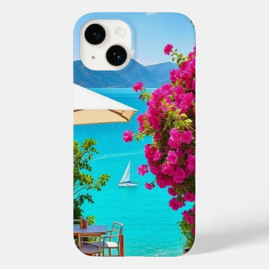 「カフ保護ェ付き電話チャーム- Romance Case-Mate iPhoneケース (裏面)