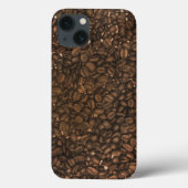 カフ実在イン好きのコーヒー豆パターン Case-Mate iPhoneケース (裏面)